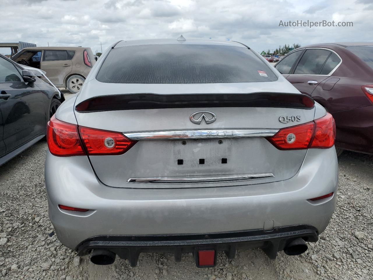 2015 Infiniti Q50 Base Silver vin: JN1BV7AR8FM415491