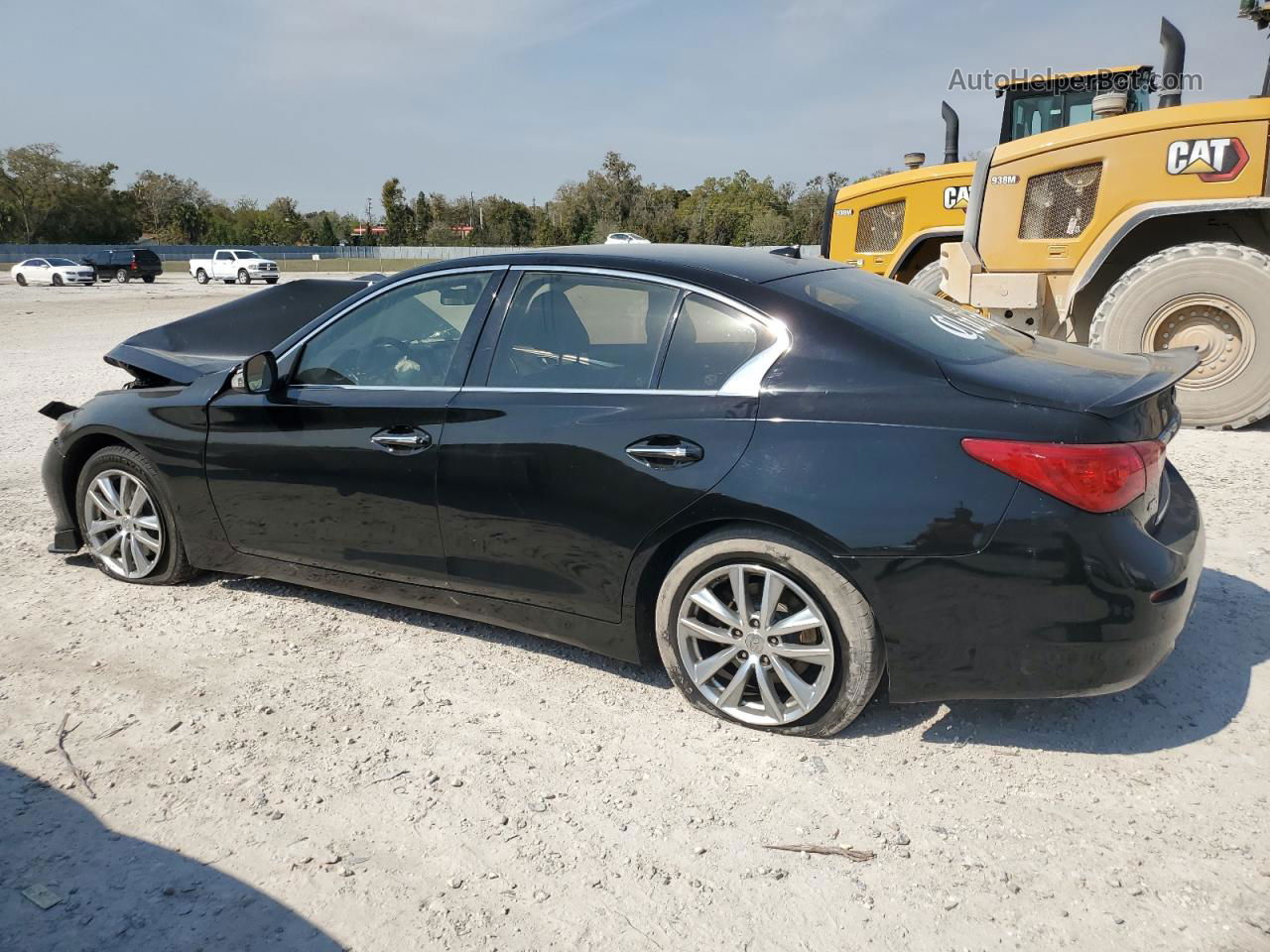 2015 Infiniti Q50 Base Black vin: JN1BV7AR8FM415944