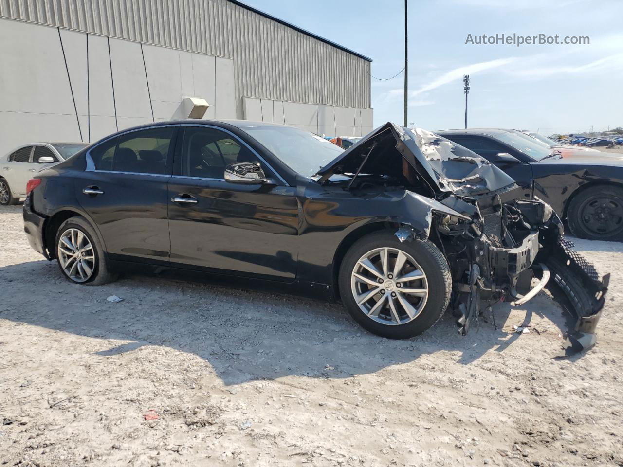 2015 Infiniti Q50 Base Black vin: JN1BV7AR8FM415944