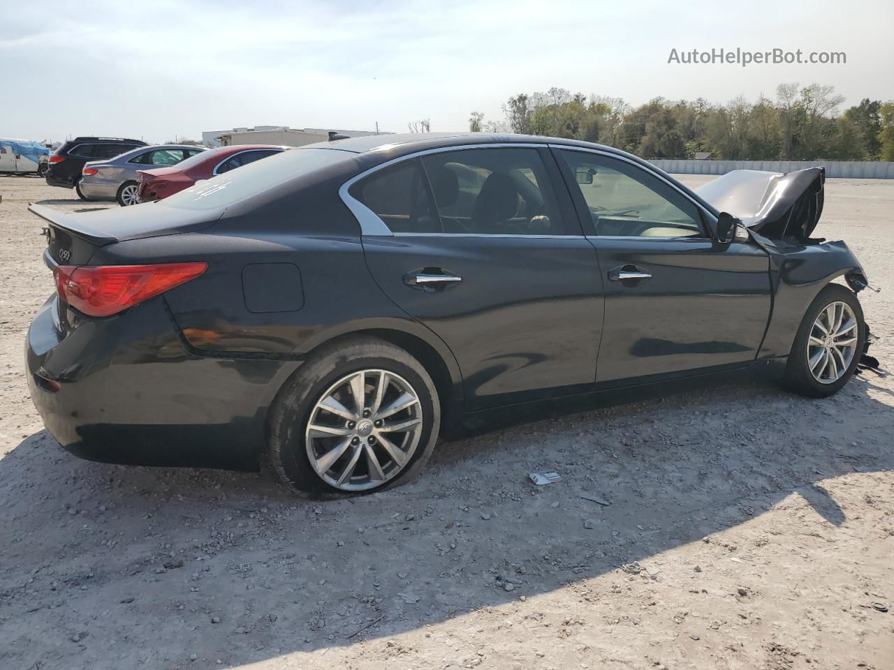 2015 Infiniti Q50 Base Black vin: JN1BV7AR8FM415944