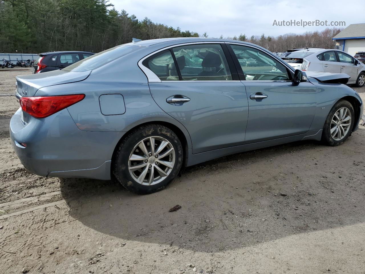 2015 Infiniti Q50 Base Blue vin: JN1BV7AR8FM421839