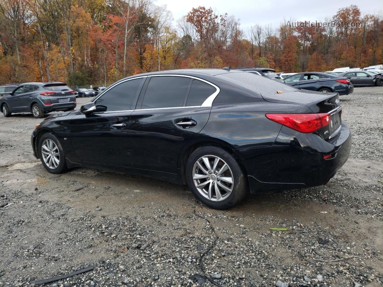 2015 Infiniti Q50 Base Black vin: JN1BV7AR8FM423414