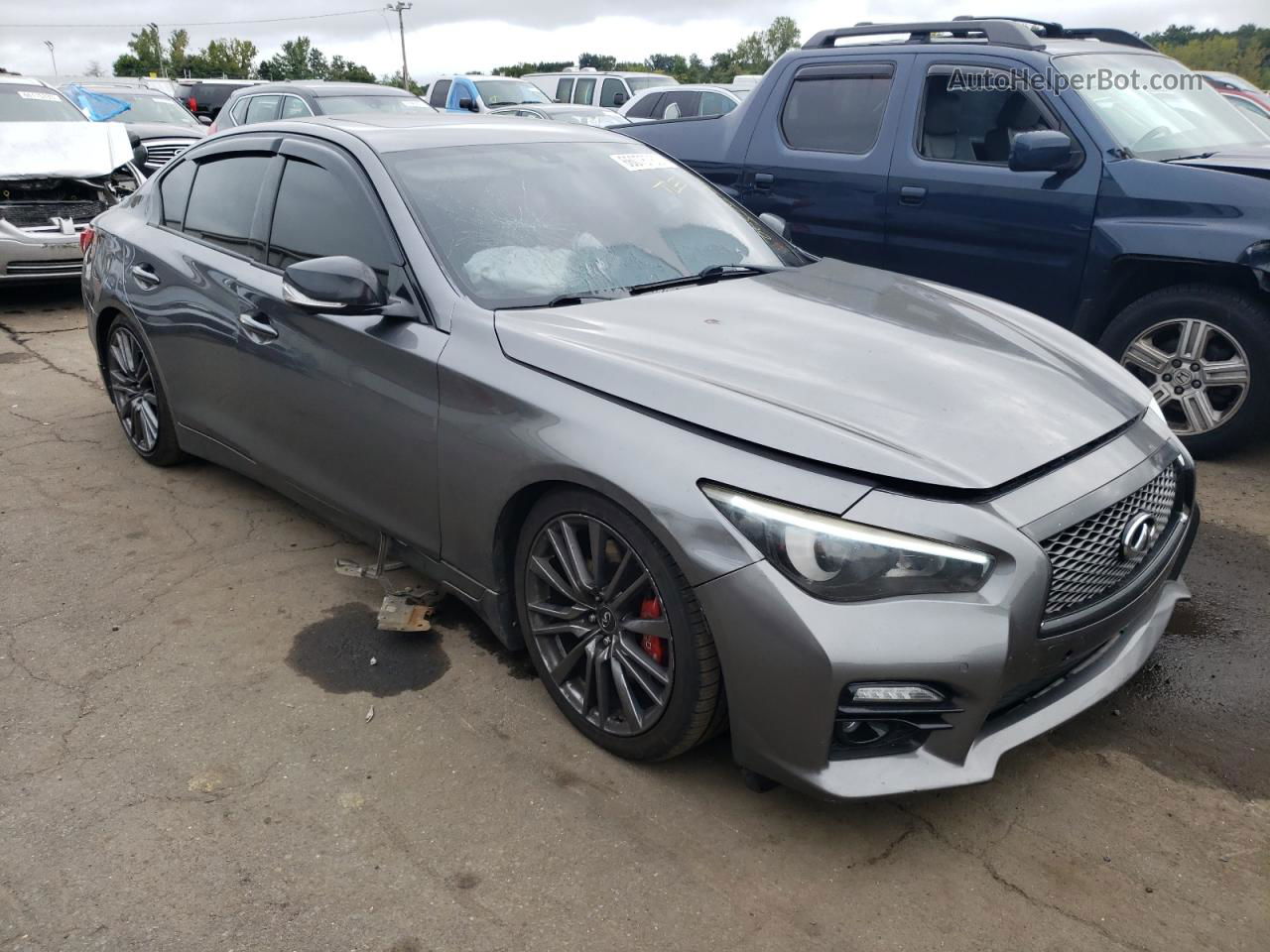 2014 Infiniti Q50 Base Серый vin: JN1BV7AR9EM686879