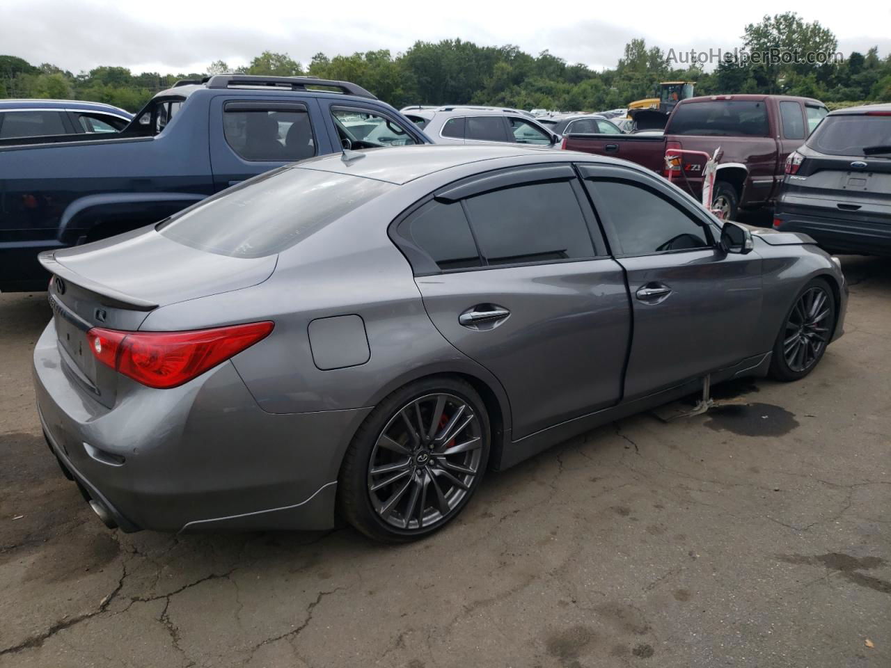 2014 Infiniti Q50 Base Серый vin: JN1BV7AR9EM686879