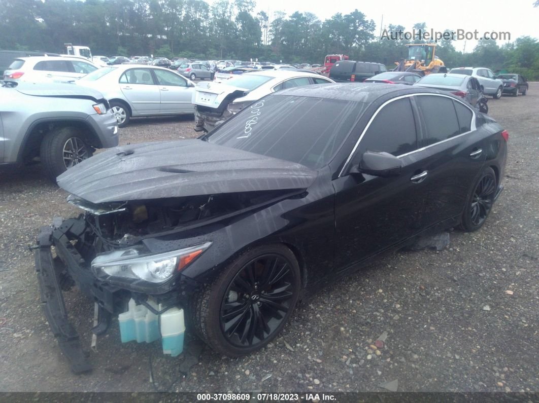 2014 Infiniti Q50 Sport Black vin: JN1BV7AR9EM687899