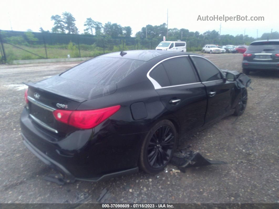 2014 Infiniti Q50 Sport Black vin: JN1BV7AR9EM687899