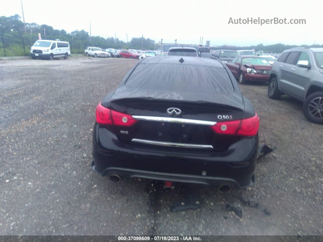 2014 Infiniti Q50 Sport Black vin: JN1BV7AR9EM687899