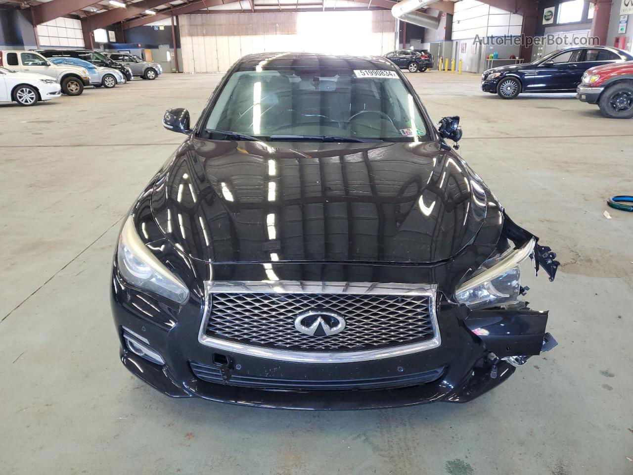 2014 Infiniti Q50 Base Black vin: JN1BV7AR9EM692830