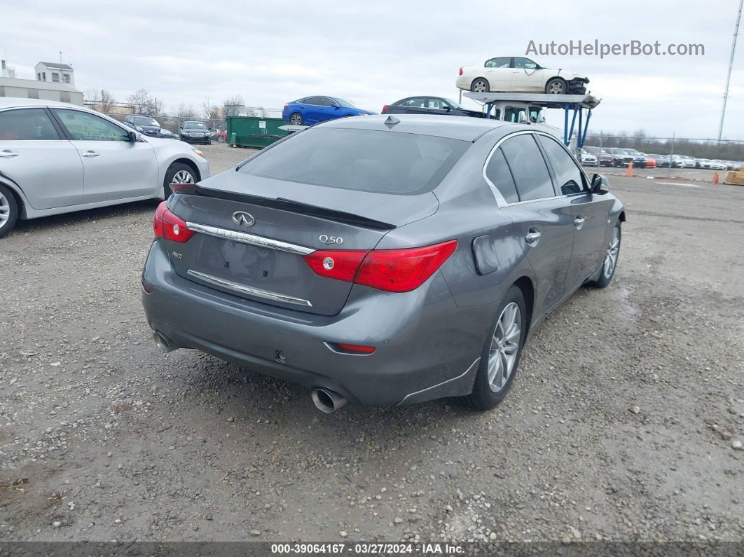 2014 Infiniti Q50 Premium Gray vin: JN1BV7AR9EM694920