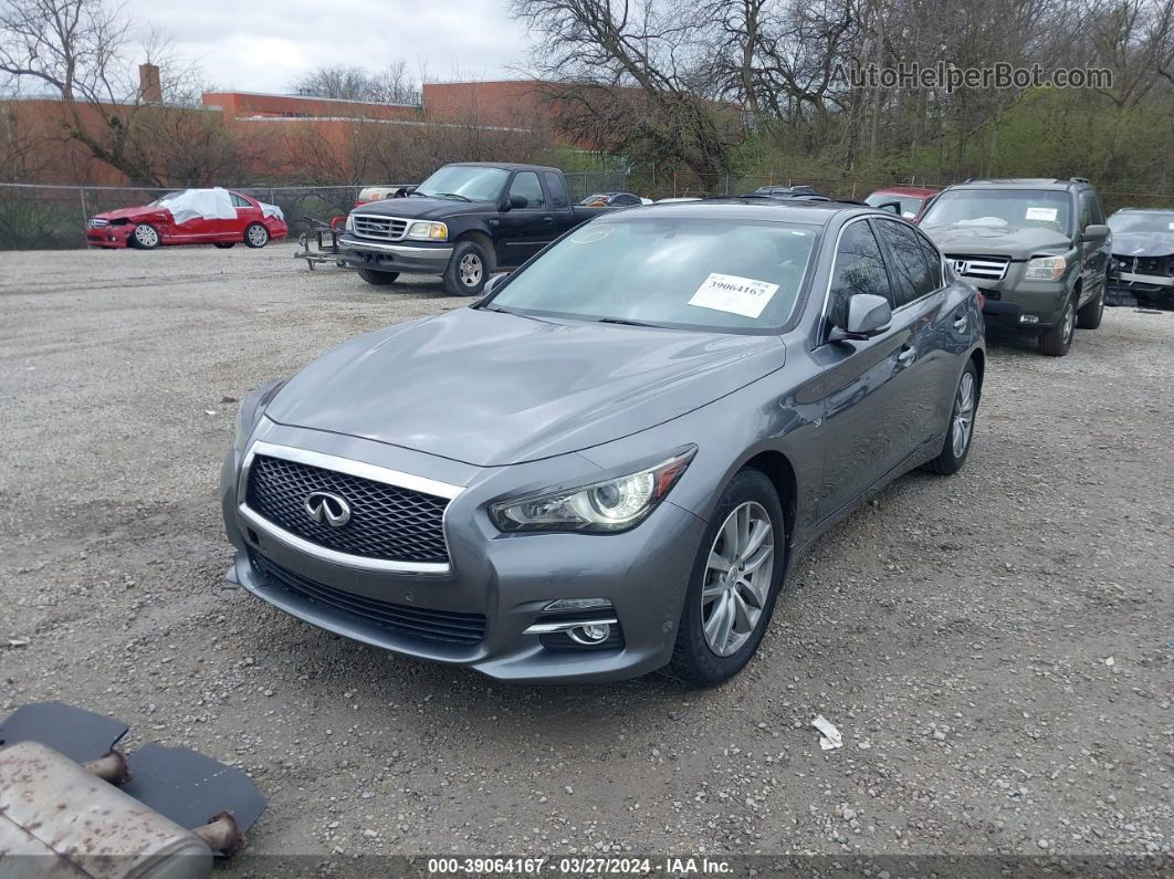 2014 Infiniti Q50 Premium Gray vin: JN1BV7AR9EM694920