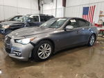 2014 Infiniti Q50 Base Gray vin: JN1BV7AR9EM695419