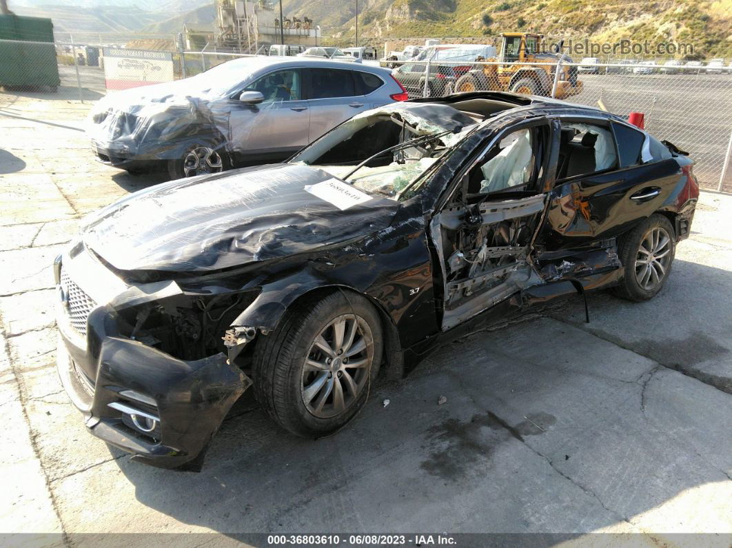 2014 Infiniti Q50 Premium Черный vin: JN1BV7AR9EM697431