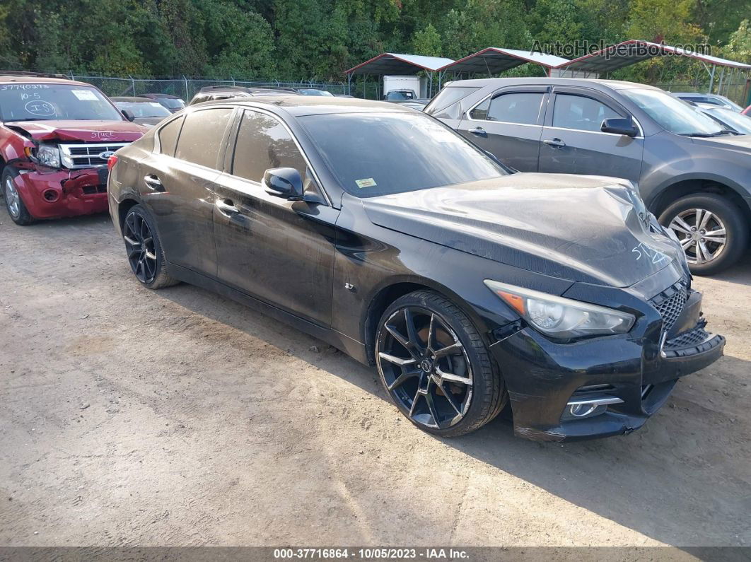 2014 Infiniti Q50 Premium Black vin: JN1BV7AR9EM698661