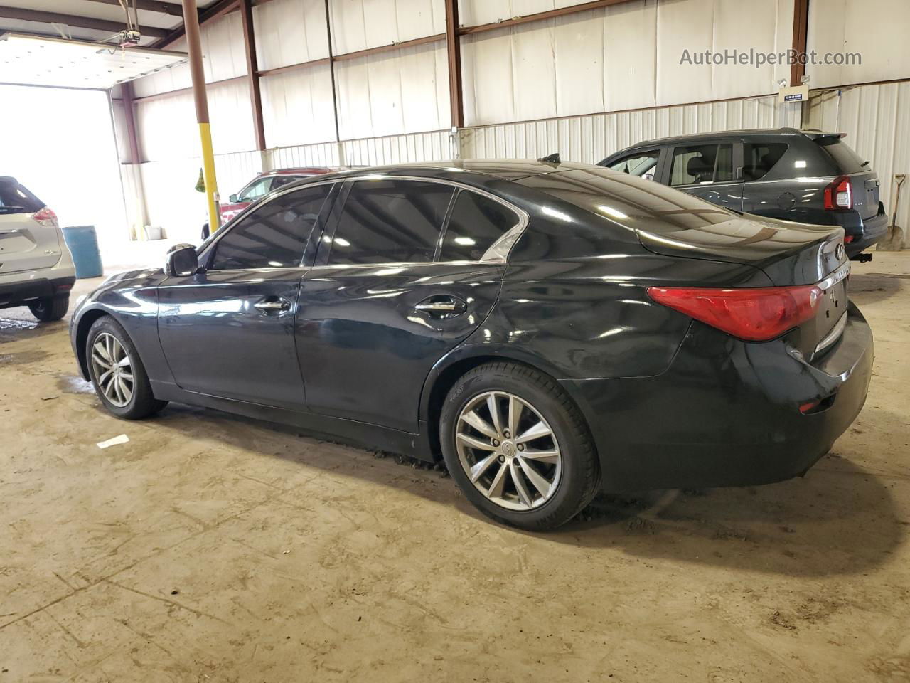 2014 Infiniti Q50 Base Black vin: JN1BV7AR9EM698773