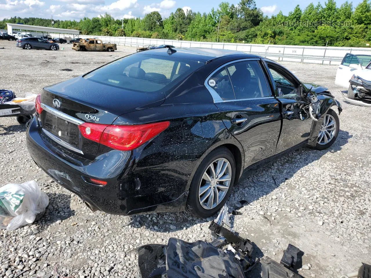 2014 Infiniti Q50 Base Black vin: JN1BV7AR9EM699647