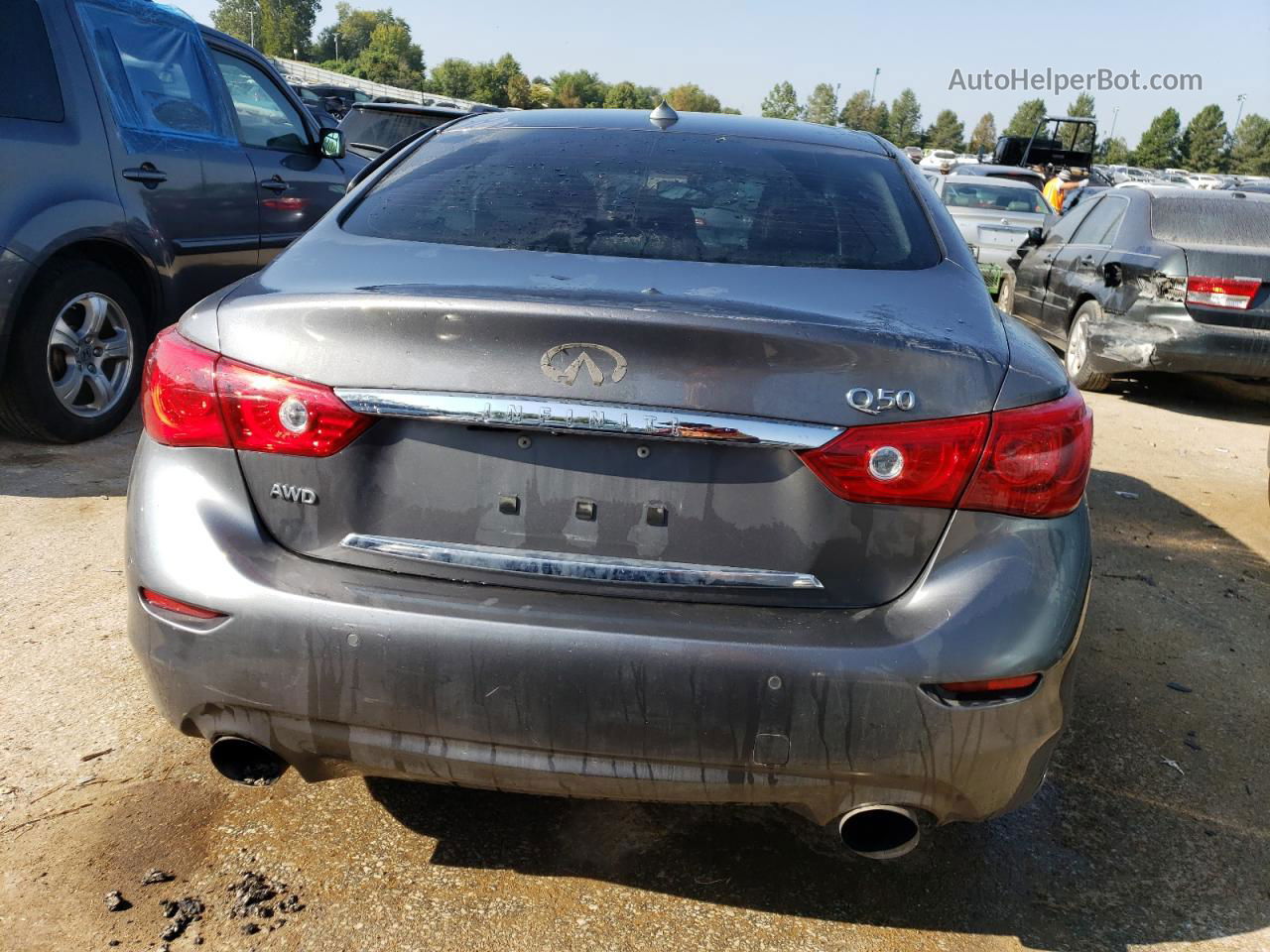 2014 Infiniti Q50 Base Серый vin: JN1BV7AR9EM703003