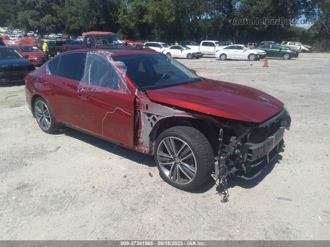 2014 Infiniti Q50 Premium Red vin: JN1BV7AR9EM703700