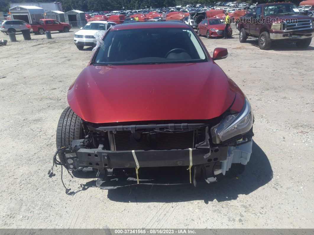 2014 Infiniti Q50 Premium Red vin: JN1BV7AR9EM703700