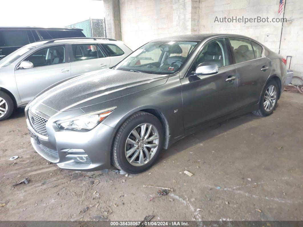 2015 Infiniti Q50 Premium Серый vin: JN1BV7AR9FM393078