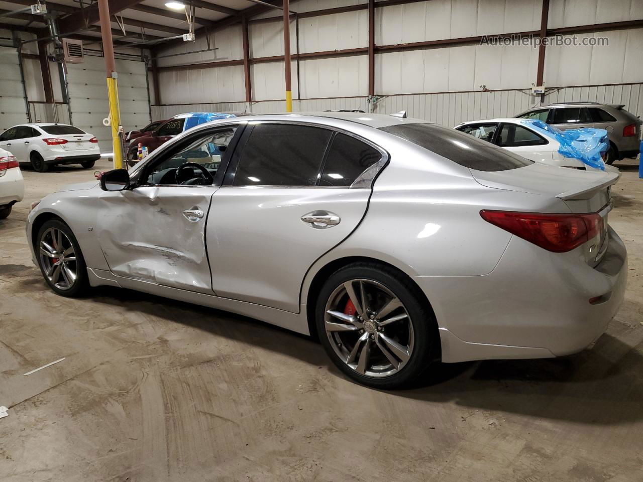 2015 Infiniti Q50 Base Silver vin: JN1BV7AR9FM394005