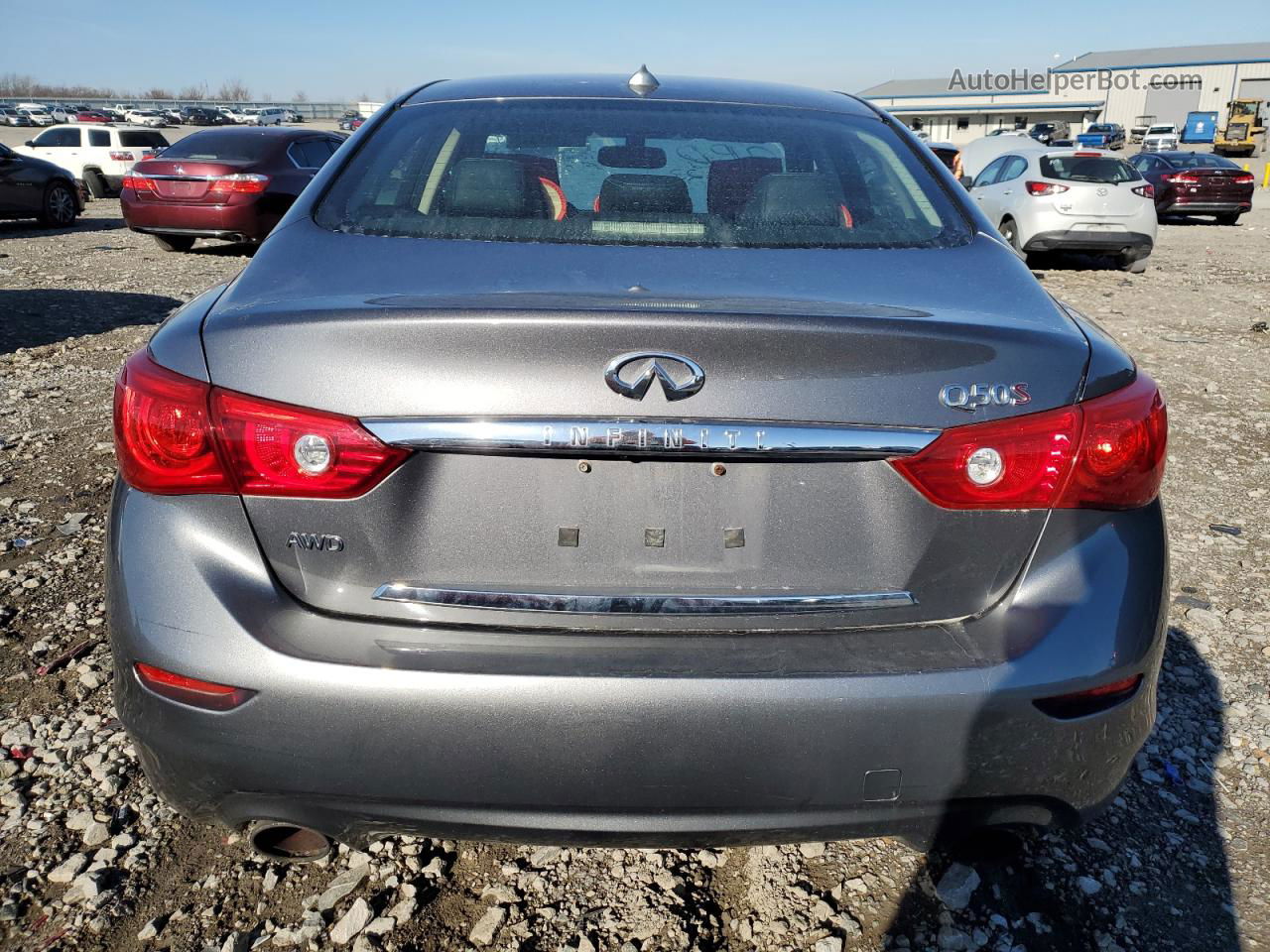 2015 Infiniti Q50 Base Gray vin: JN1BV7AR9FM397700