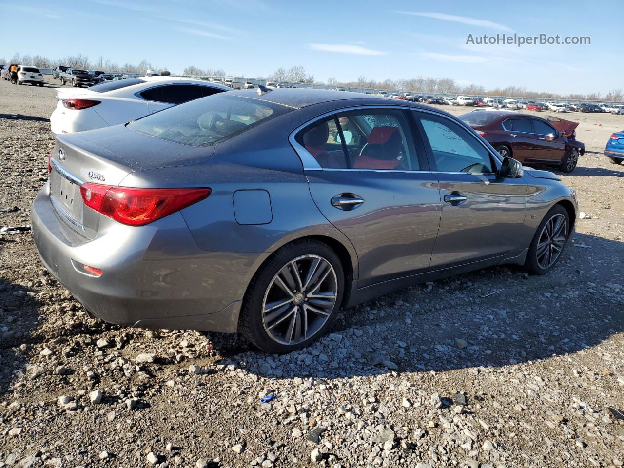 2015 Infiniti Q50 Base Серый vin: JN1BV7AR9FM397700