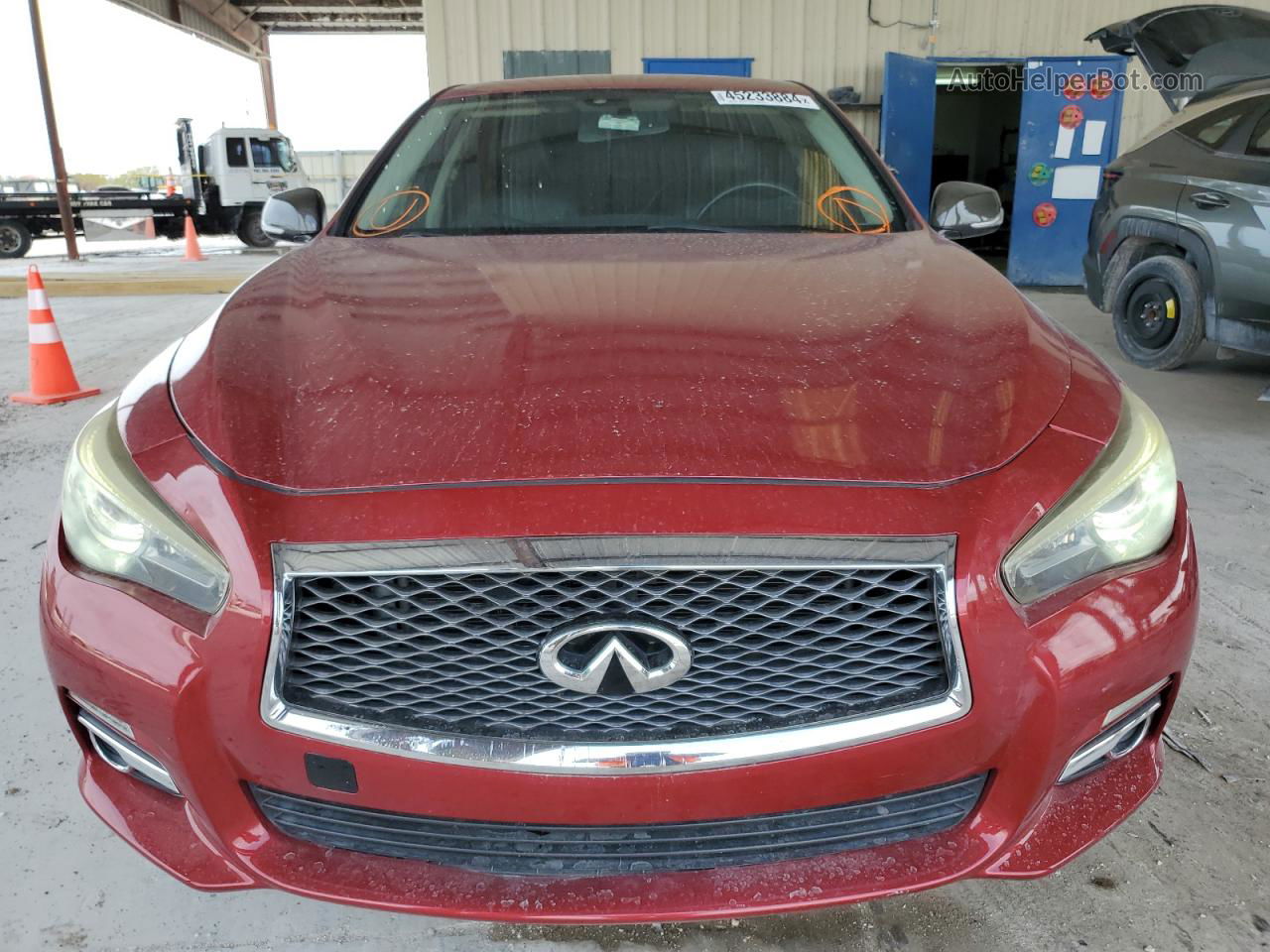 2015 Infiniti Q50 Base Red vin: JN1BV7AR9FM400420