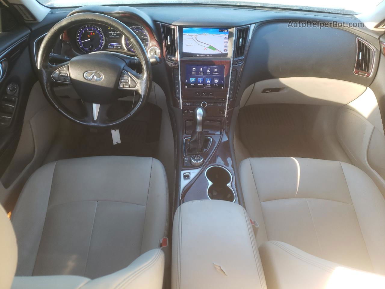 2015 Infiniti Q50 Base Серебряный vin: JN1BV7AR9FM409201