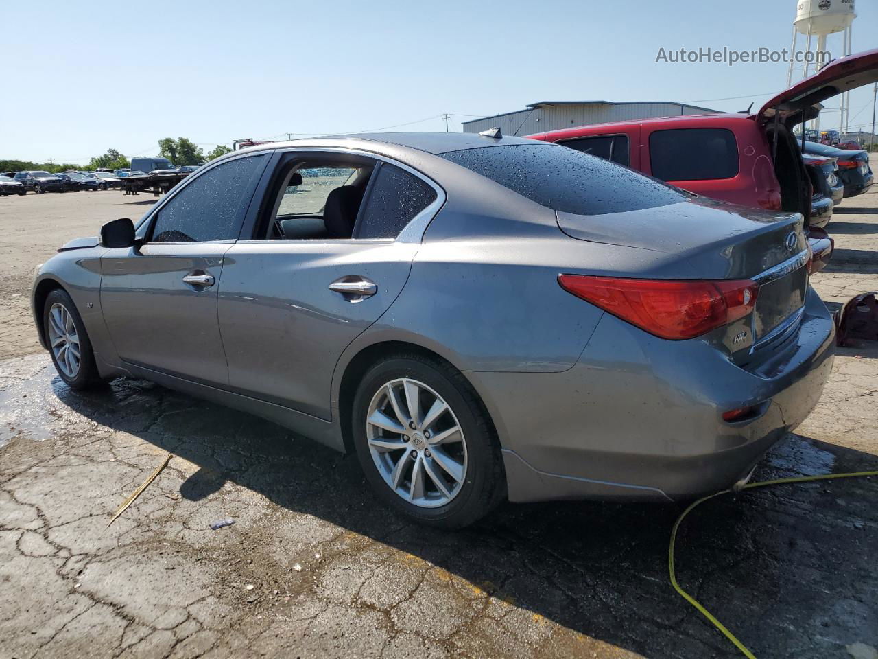 2015 Infiniti Q50 Base Gray vin: JN1BV7AR9FM419467