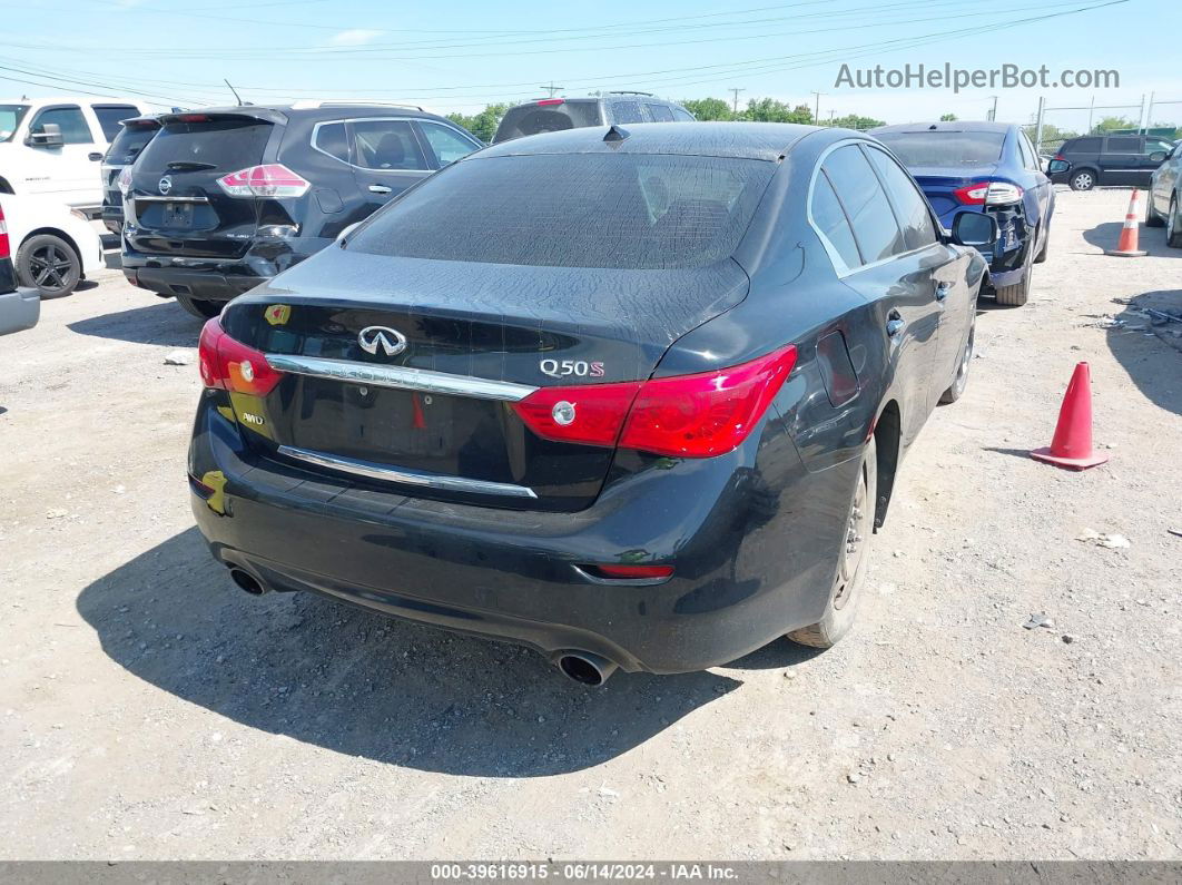 2014 Infiniti Q50 Sport Black vin: JN1BV7ARXEM681609