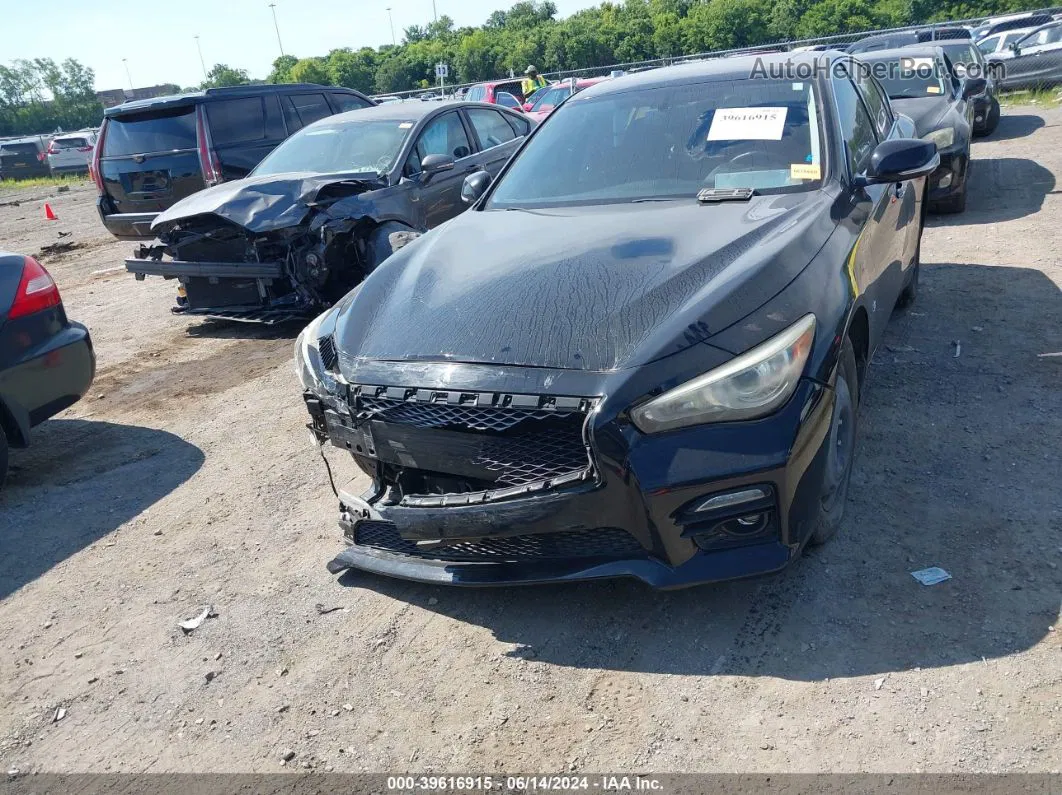 2014 Infiniti Q50 Sport Black vin: JN1BV7ARXEM681609