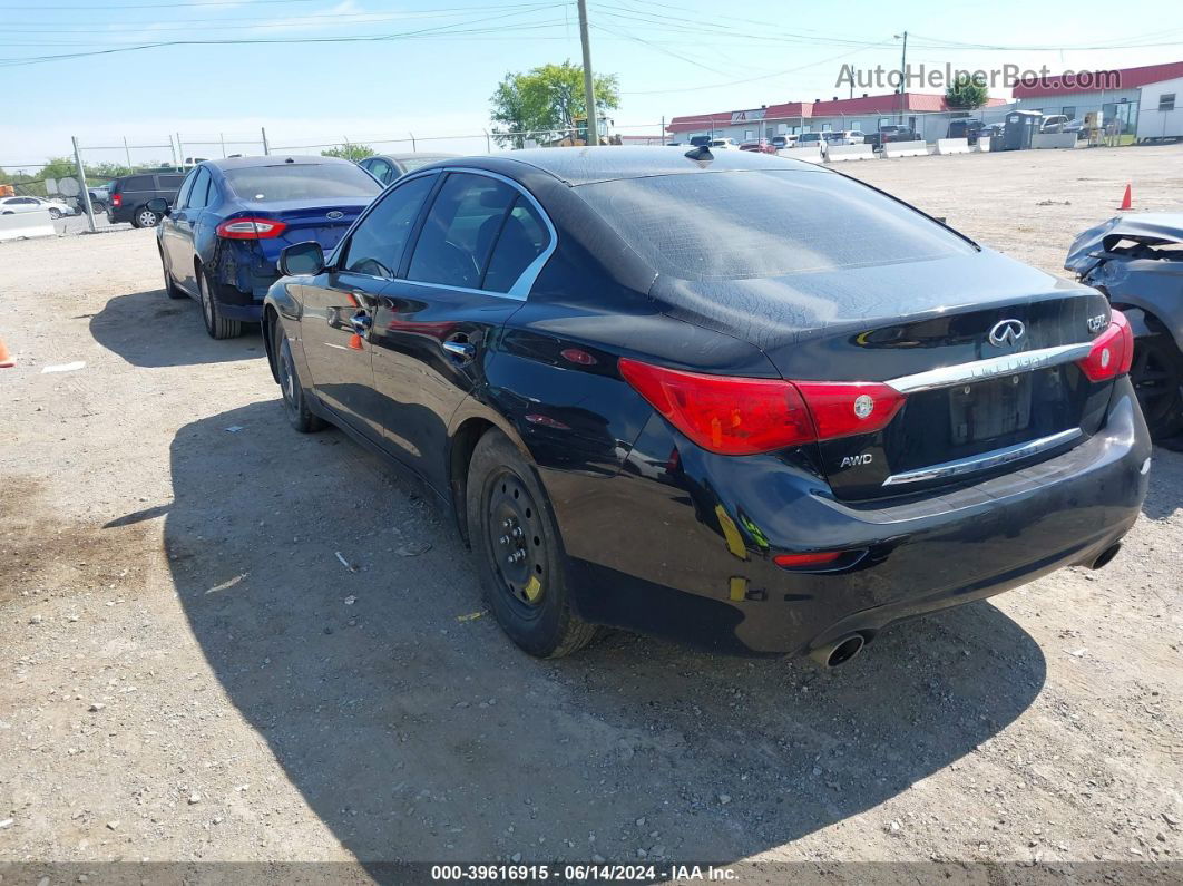 2014 Infiniti Q50 Sport Черный vin: JN1BV7ARXEM681609