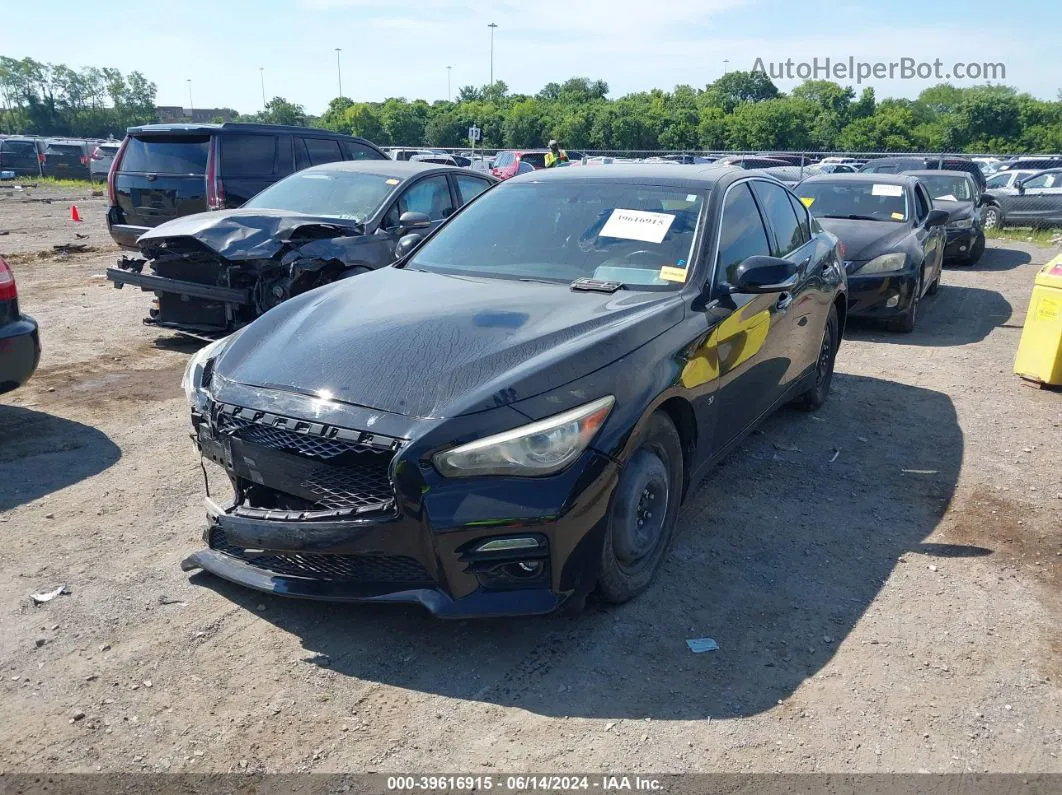 2014 Infiniti Q50 Sport Black vin: JN1BV7ARXEM681609