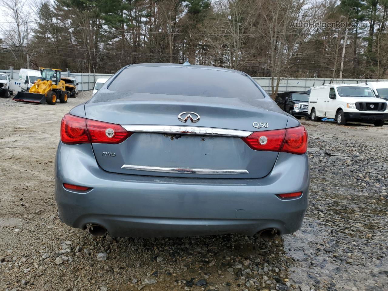 2014 Infiniti Q50 Base Синий vin: JN1BV7ARXEM690990