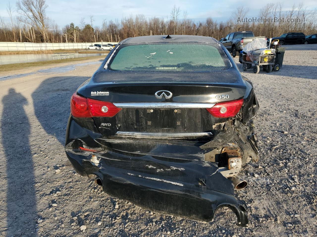 2014 Infiniti Q50 Base Черный vin: JN1BV7ARXEM699768