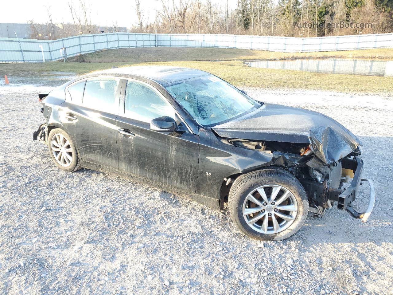 2014 Infiniti Q50 Base Black vin: JN1BV7ARXEM699768