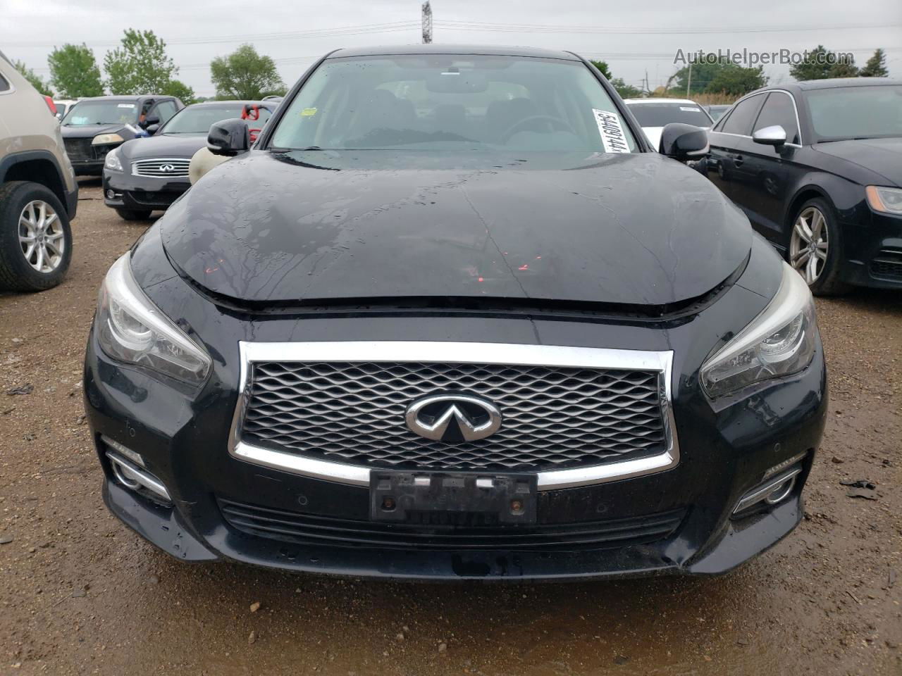 2014 Infiniti Q50 Base Черный vin: JN1BV7ARXEM705486