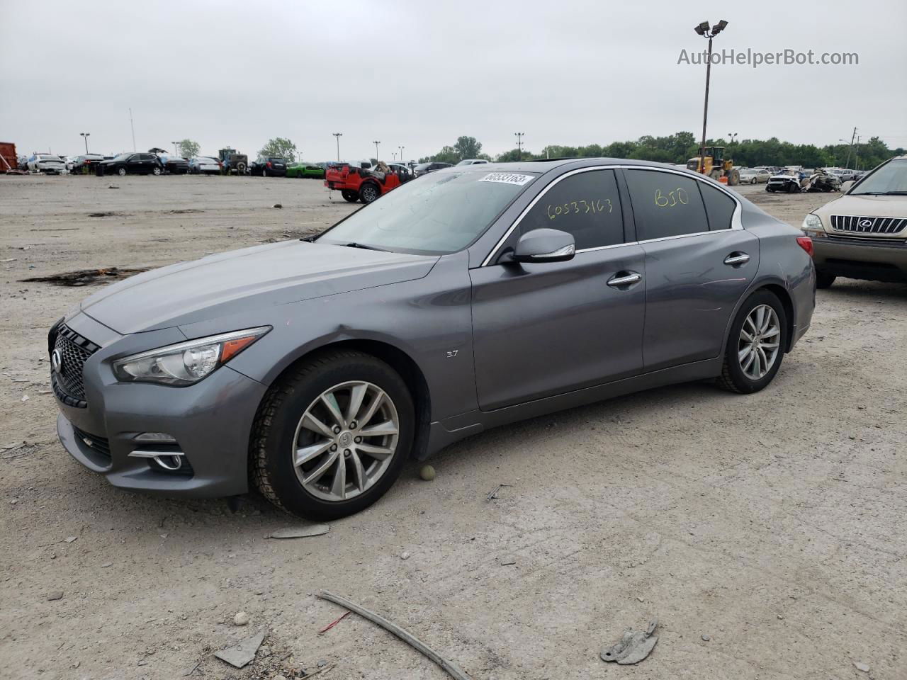 2015 Infiniti Q50 Base Серый vin: JN1BV7ARXFM396328