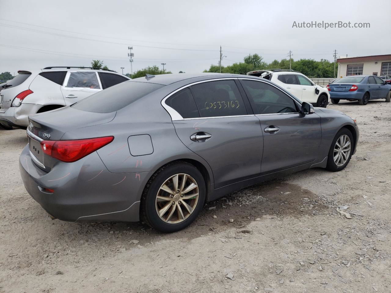 2015 Infiniti Q50 Base Серый vin: JN1BV7ARXFM396328