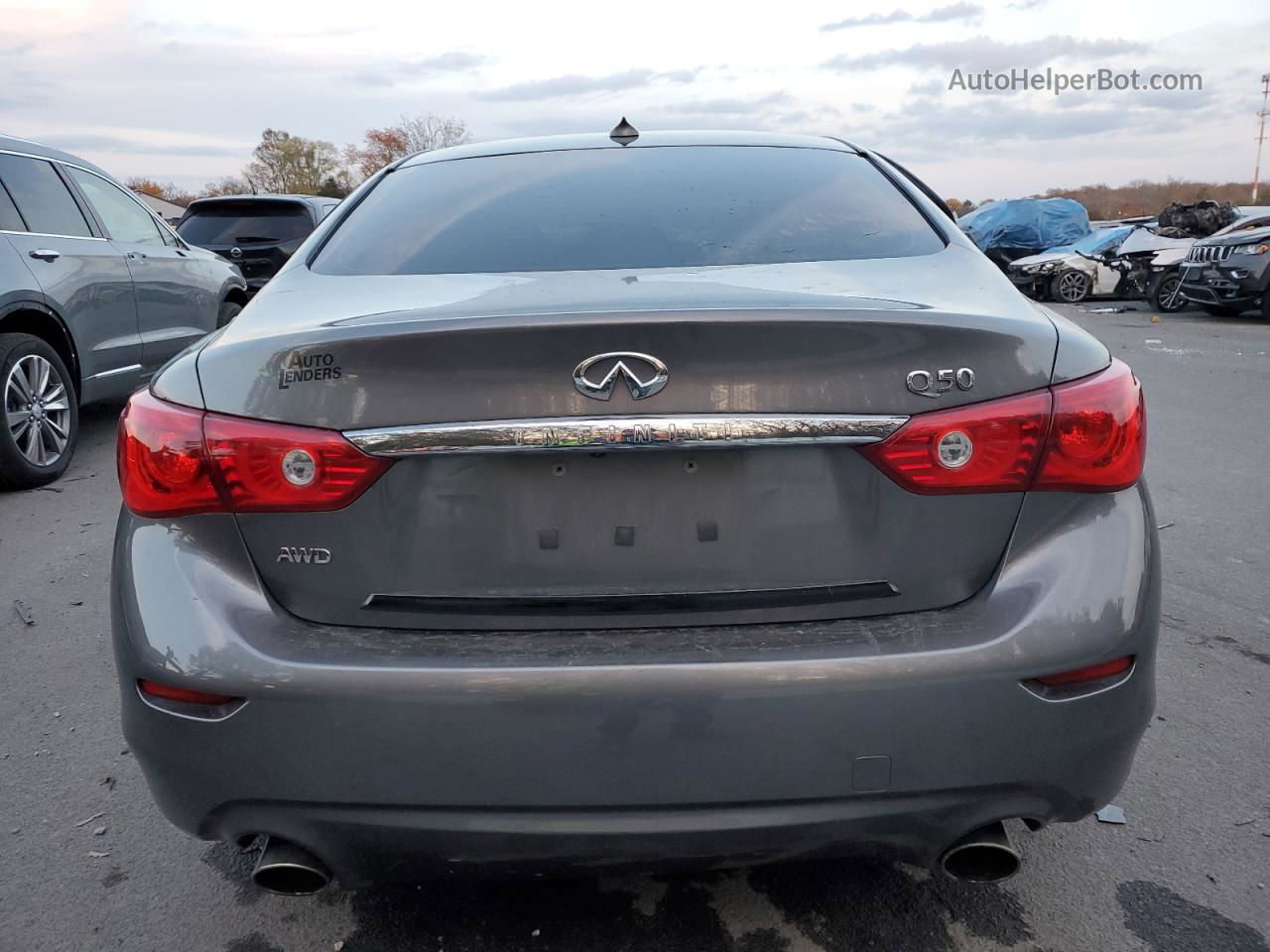 2015 Infiniti Q50 Base Серый vin: JN1BV7ARXFM406890