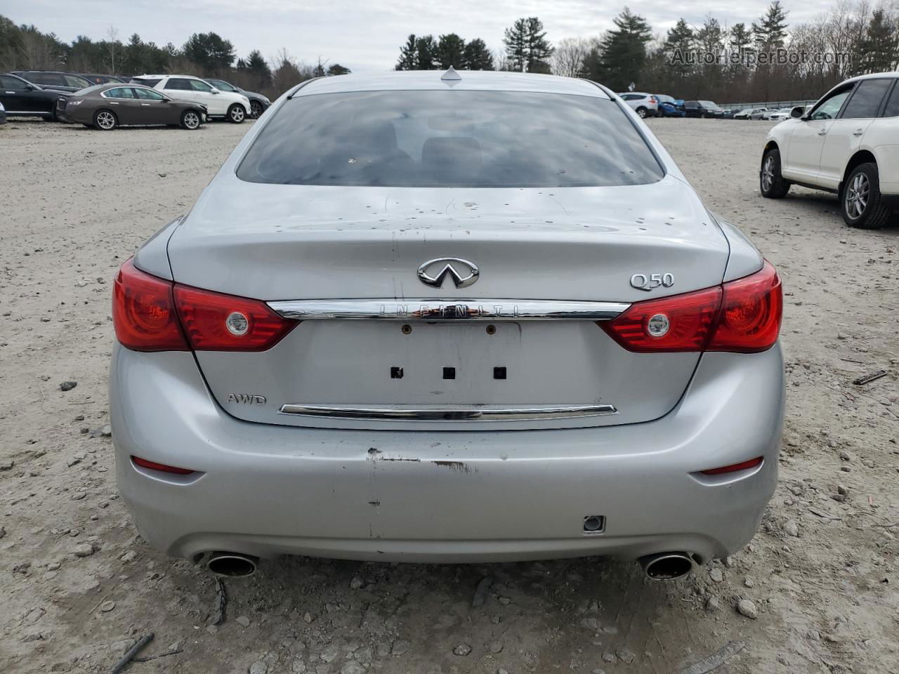 2015 Infiniti Q50 Base Silver vin: JN1BV7ARXFM407229