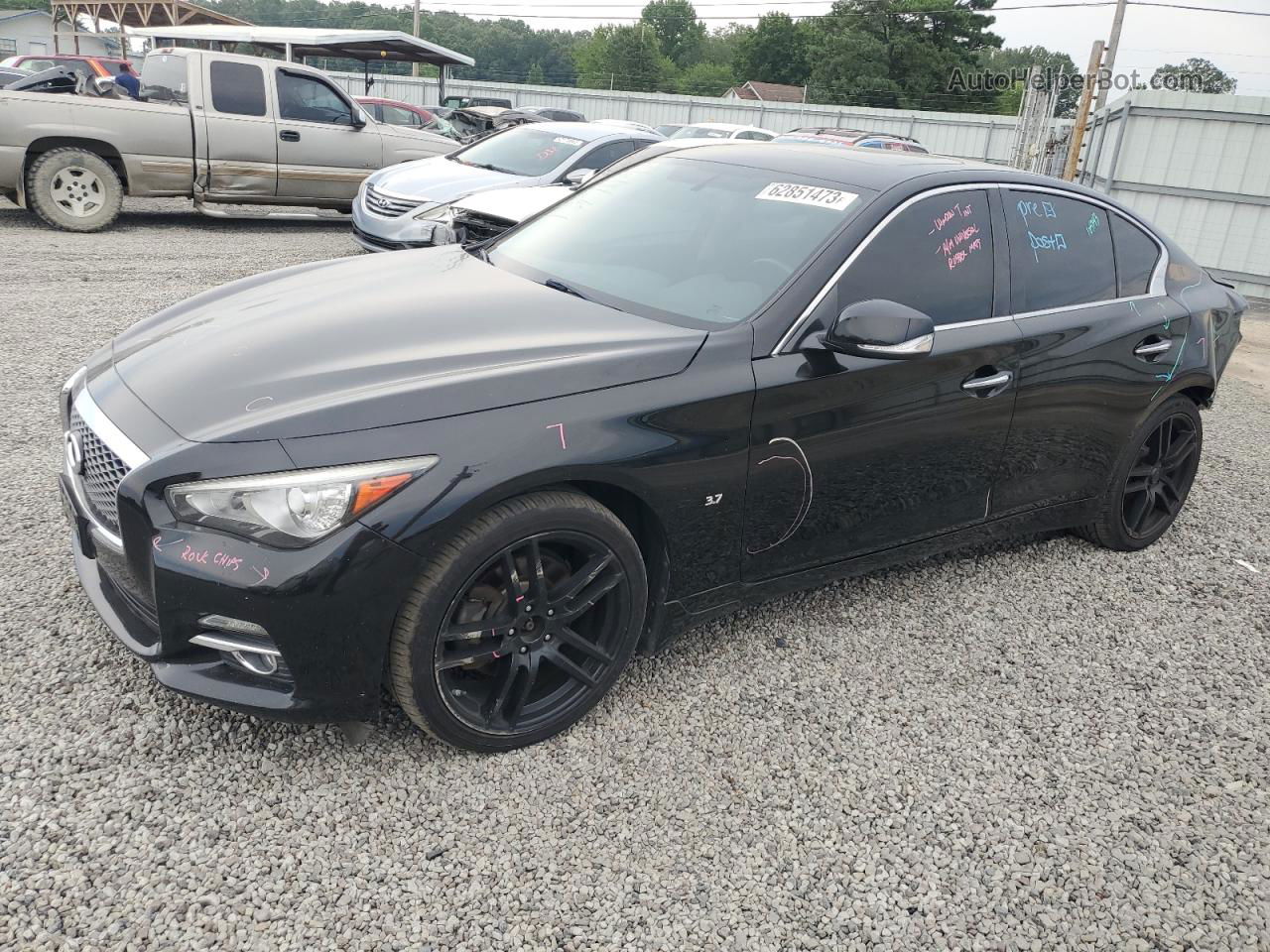 2015 Infiniti Q50 Base Черный vin: JN1BV7ARXFM407716