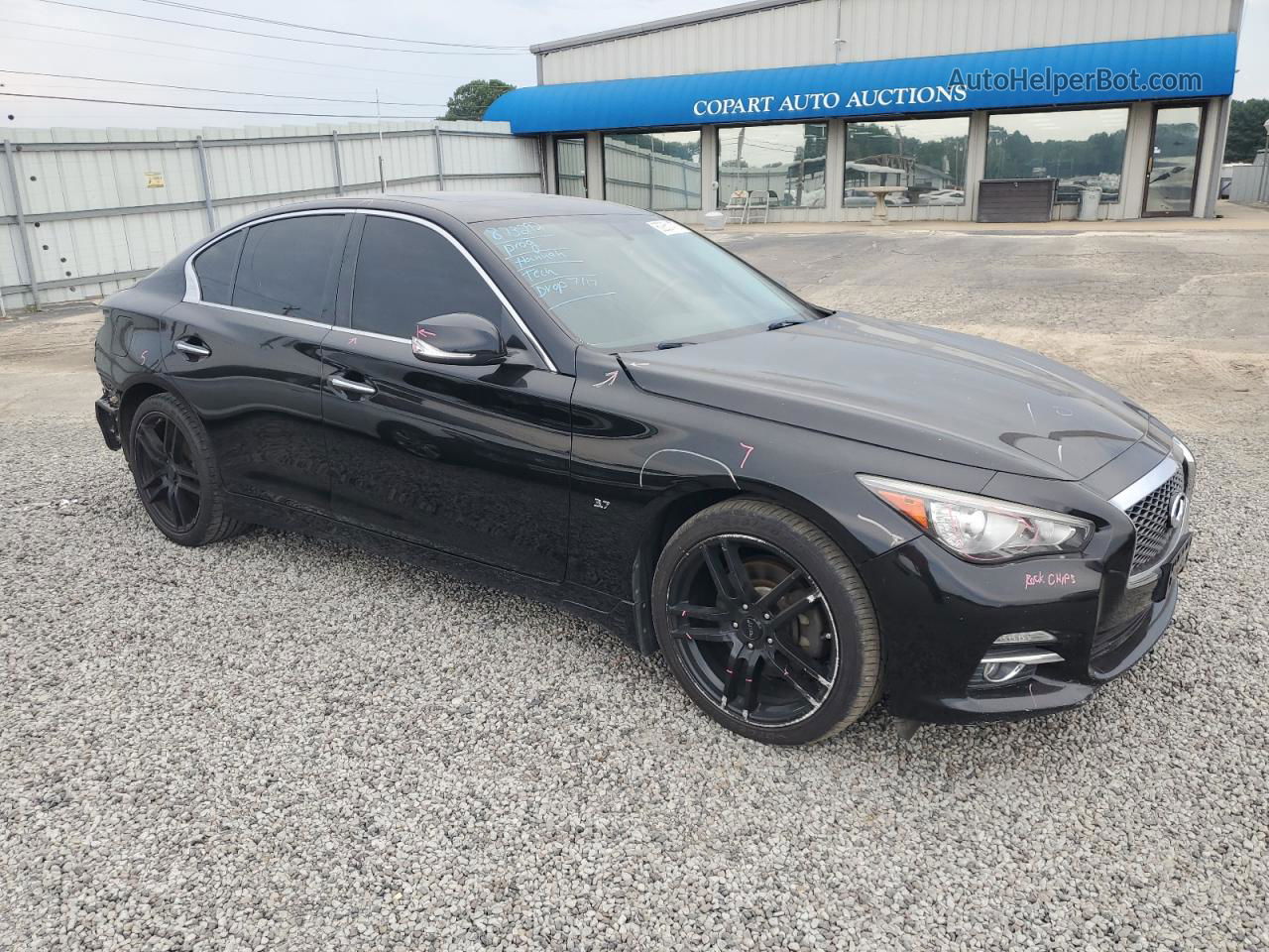 2015 Infiniti Q50 Base Черный vin: JN1BV7ARXFM407716