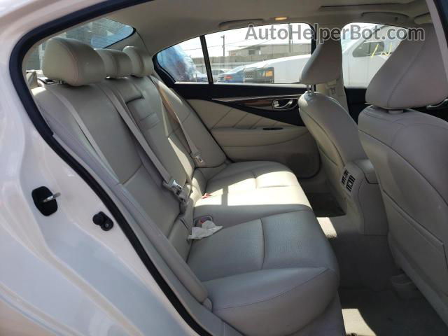 2015 Infiniti Q50 Base White vin: JN1BV7ARXFM409823