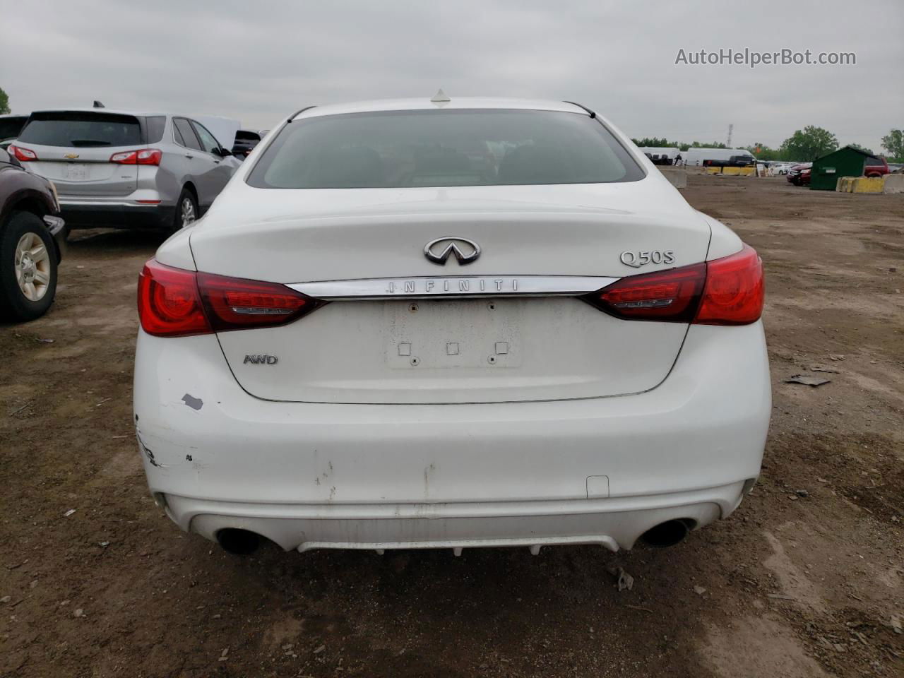 2015 Infiniti Q50 Base Белый vin: JN1BV7ARXFM415704