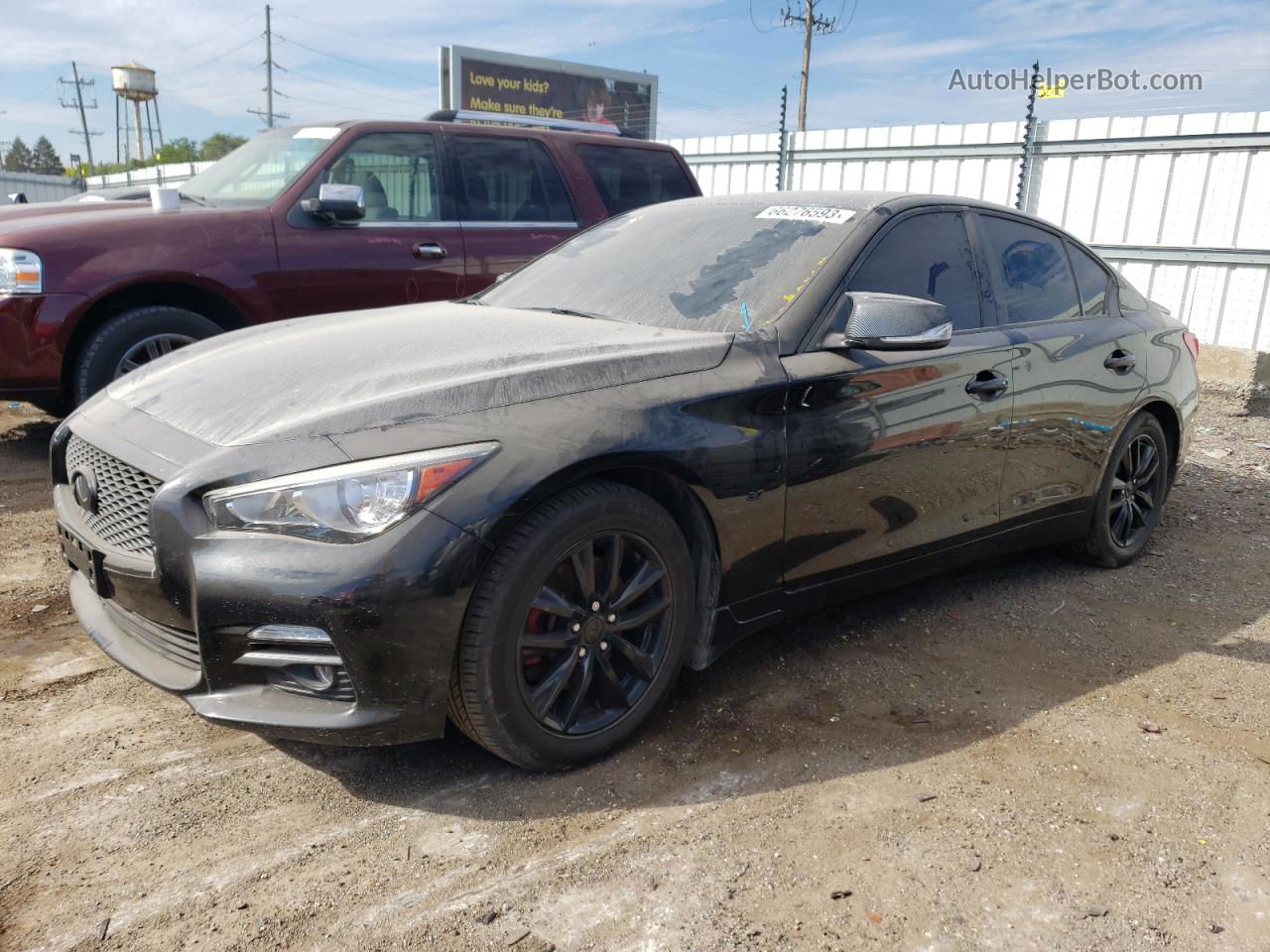 2015 Infiniti Q50 Base Black vin: JN1BV7ARXFM417808