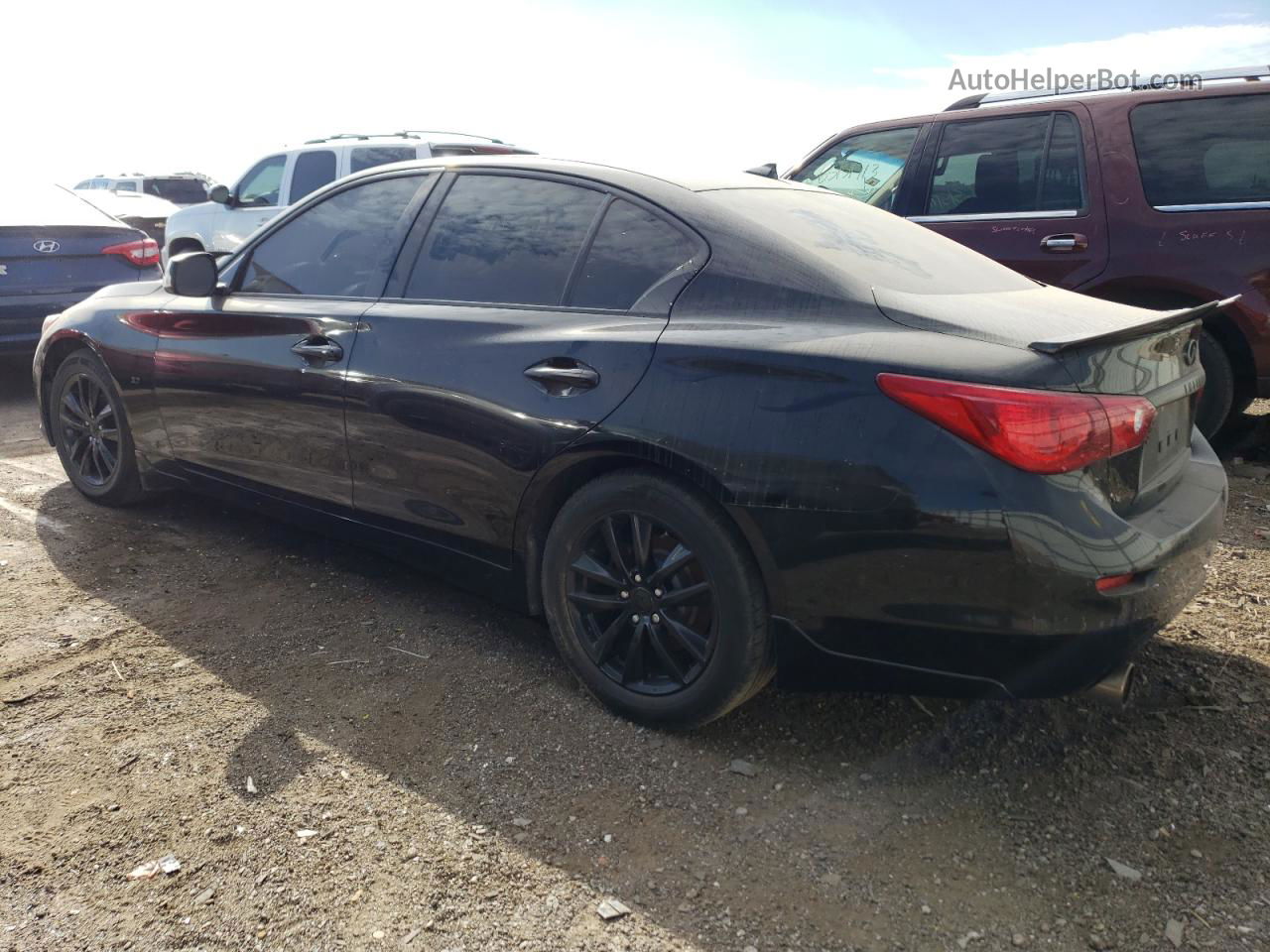 2015 Infiniti Q50 Base Black vin: JN1BV7ARXFM417808