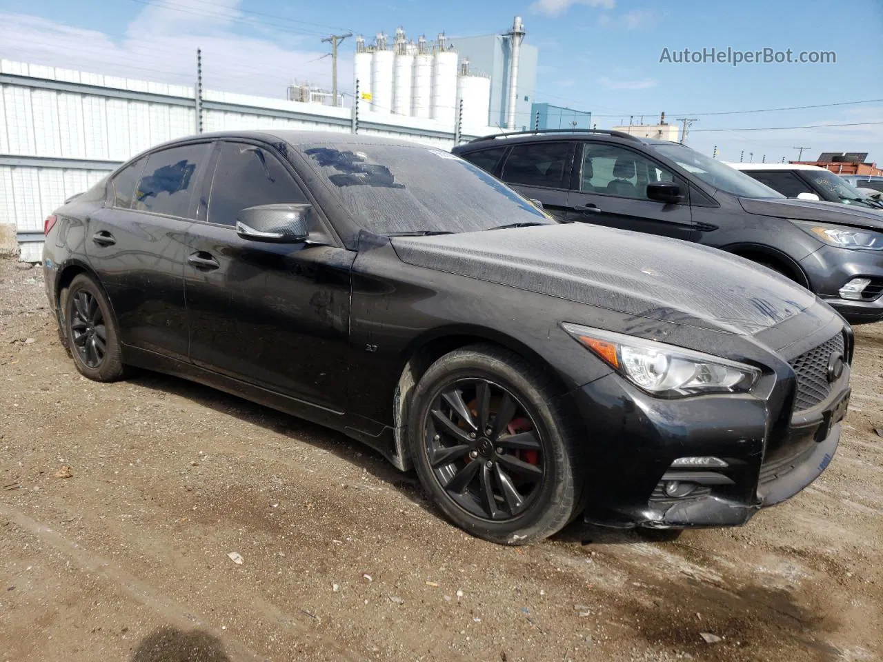 2015 Infiniti Q50 Base Black vin: JN1BV7ARXFM417808