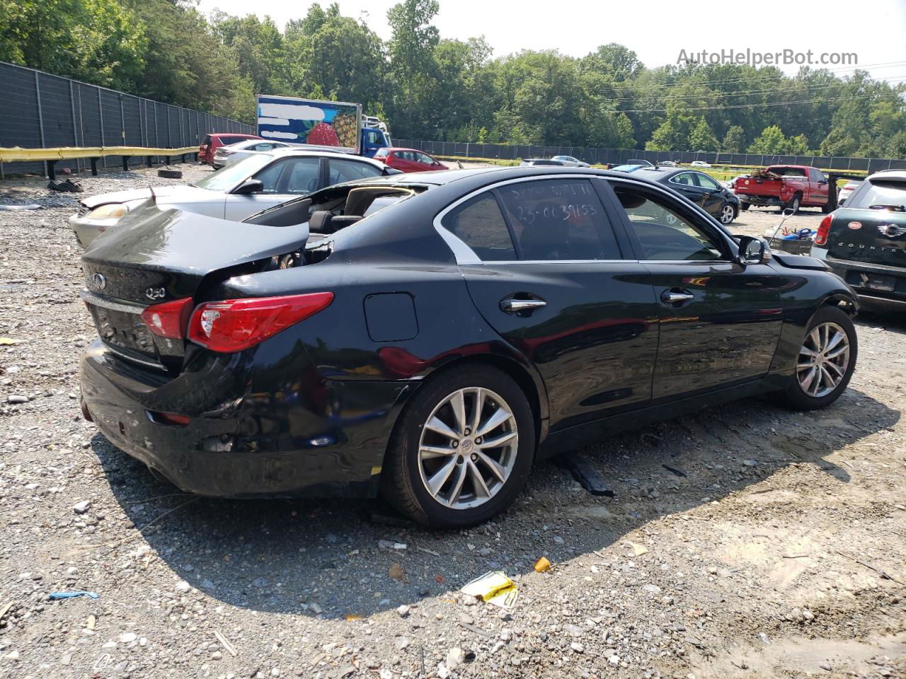 2015 Infiniti Q50 Base Black vin: JN1BV7ARXFM421227