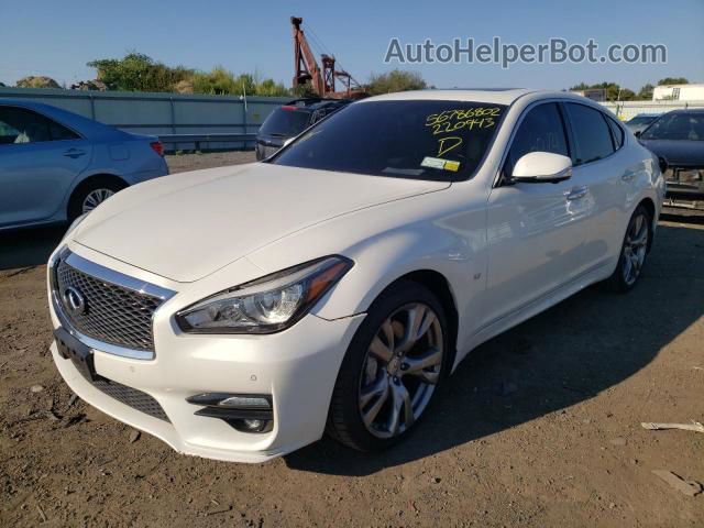 2016 Infiniti Q70 3.7 White vin: JN1BY1AP0GM220943